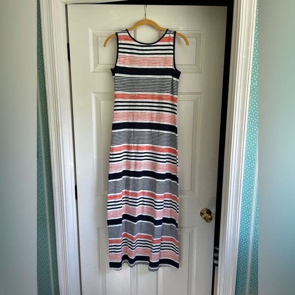 NWT Talbots Striped Maxi Dress - Picture 2 of 4